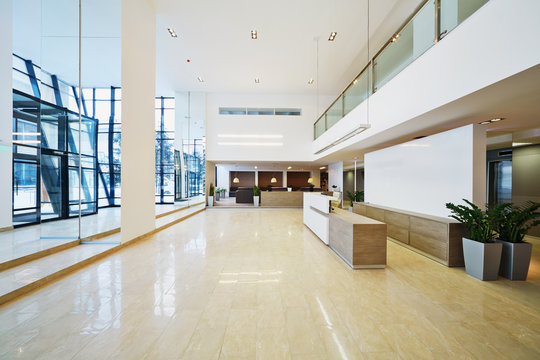 Lobby of business building