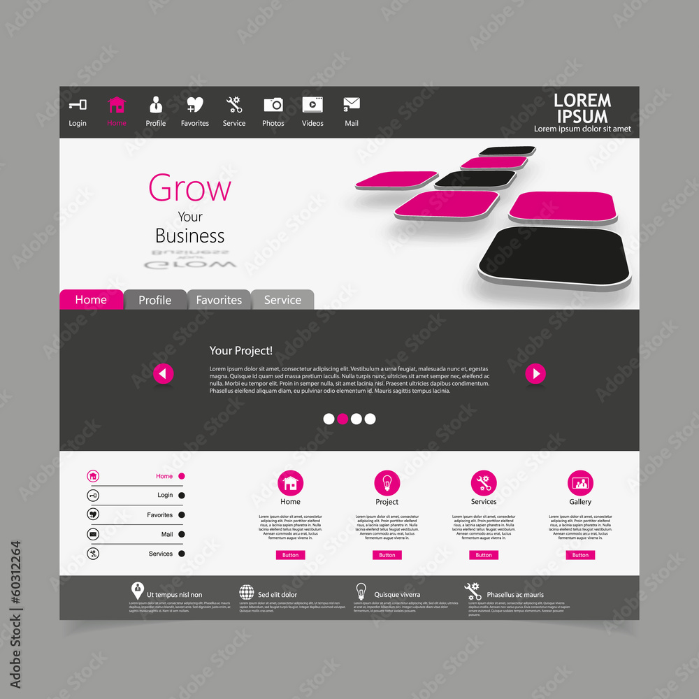 Canvas Prints business minimal website template