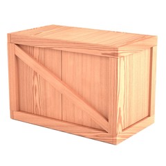 realistic 3d model of crate