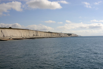 Seafront and cliffs at Brighton. England
