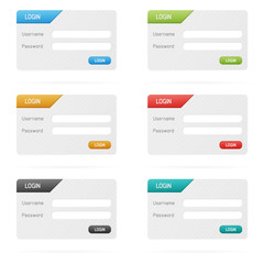 Vector login forms