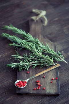 rosemary with red pepper