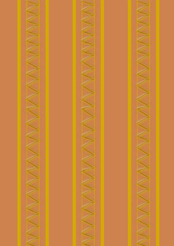 Hintergrund braun mit goldenem Zickzackmuster