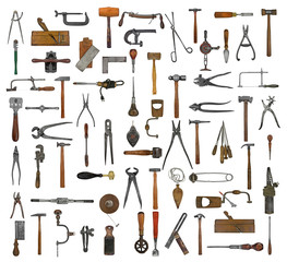 vintage tools collage