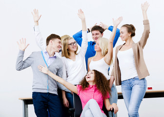 Fototapeta premium Group of students