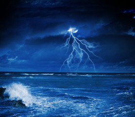 Storm at night