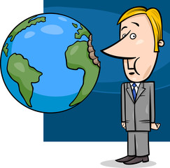business concept cartoon illustration