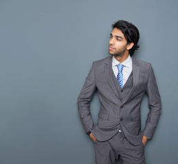 Close up portrait of an attractive young business man