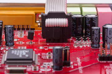 Detail einer Computer Steckkarte