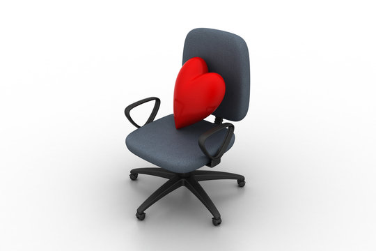 Heart sign in chair