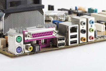 Fototapeta premium electronics on the white background