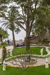 observation deck, a square with a view of the sea. Italy, Capri