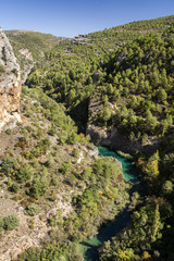 crossing river canyon