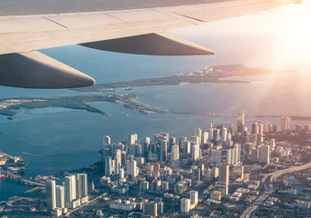 Deurstickers Miami skyline from the airplane © Mirko Vitali