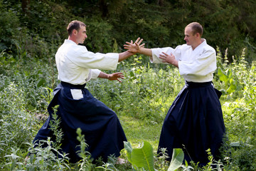 Training  martial art  Aikido.