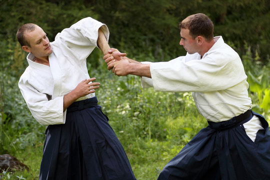 Training  martial art  Aikido.