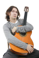 Acoustic guitar guitarist man classical