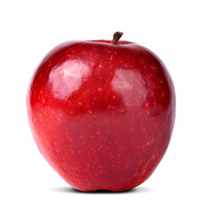 red apple isolated on white