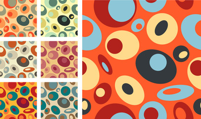 Abstract bubbles vector pattern pack