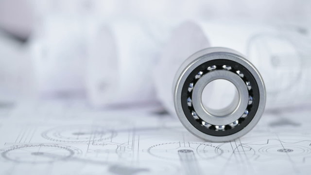 Technical drawings with the bearing