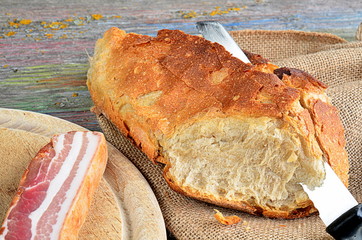 Brot mit Speck Brotzeit