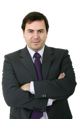 business man portrait on a white background