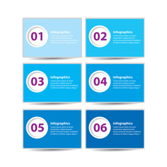 Modern flat  infographics or numbered banners