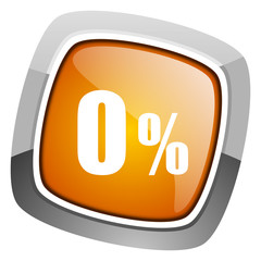 0 percent icon