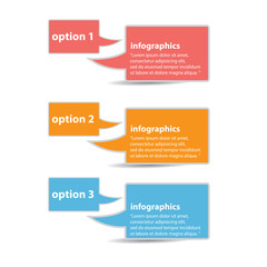 Modern flat  infographics or numbered banners