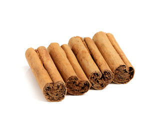 Natural cinnamon sticks.