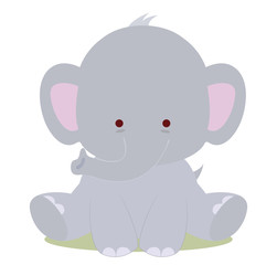 baby cute elephant, kawaii style