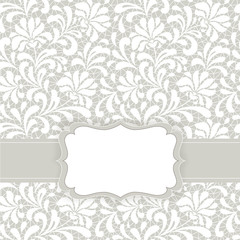 Template frame design for card