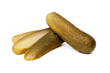 Cucumbers isolated on white background