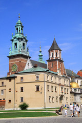 Fototapeta na wymiar Gothic Wawel w Krakowie Polsce