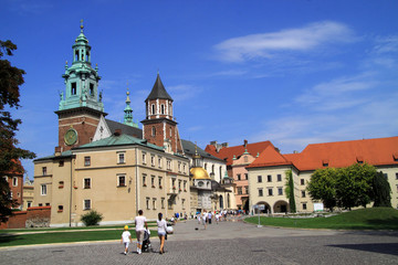Obraz premium The Gothic Wawel Castle in Krakow Poland
