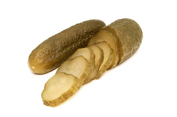 Cucumbers isolated on white background