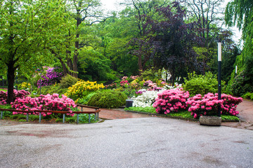 Planten un Blomen park in Hamburg, Germany