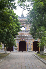 Fototapeta premium Complex of a Citadel in Hue, Vietnam. 