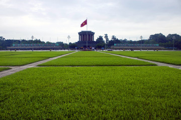 Ho Chi Min mausoleum in Hanoi, Vietnam.