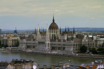  Building of Hungarian Parliament, Budapest.