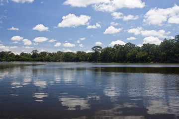 Lake at Angkor Wat area
