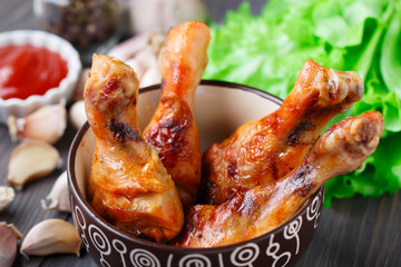 Baked chicken legs