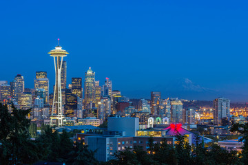 Seattle Skyline & Mt. Rainier