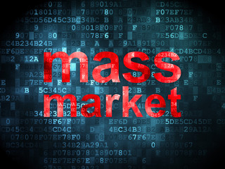 Marketing concept: Mass Market on digital background