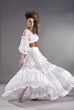 Beautiful  woman dancing
