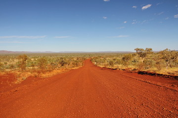 The track in Karijini National Park, Western Australia
