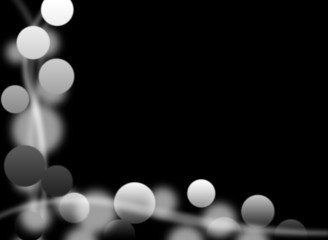 Bokeh and curve borders for background