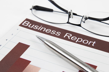 Showing business and financial report