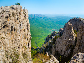 Hiker in Crimea