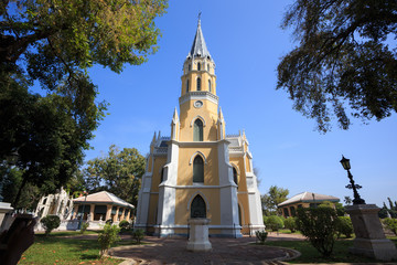 Fototapeta premium Wat Niwet Thammaprawat ,Thai Temple in the style of an English G